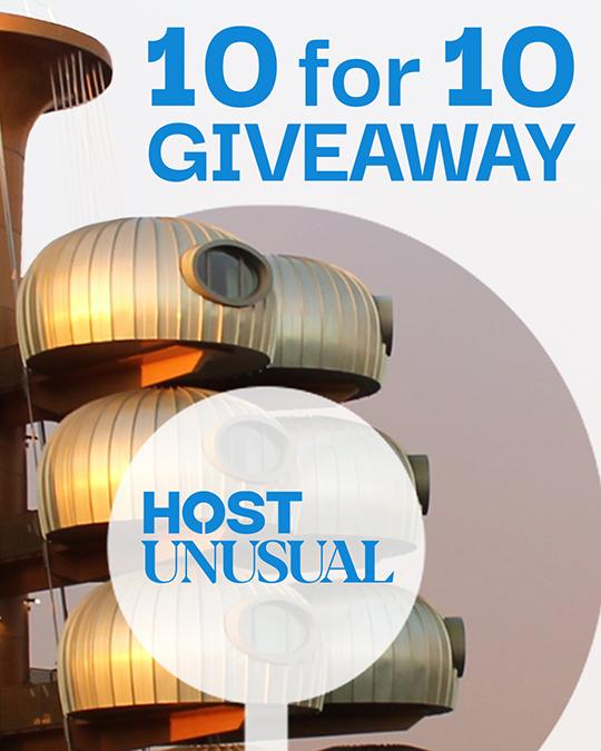 Host Unusual - 10 for 10 giveaway logo